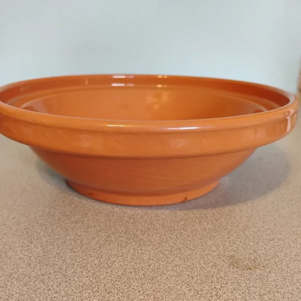 Sur La Table Hand Made Glazed Terra Cotta Round Bowl